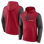 Tampa Bay Buccaneers Red Pewter Outline Pullover Hoodie