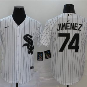 Chicago White Sox Blank #74 Eloy Jim¨¦nez White Cool Base Stitched Jersey