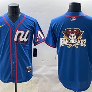 National League Arizona Diamondbacks Team Big Logo Blue 2025 All-Star Edition Limited Stitched Jersey