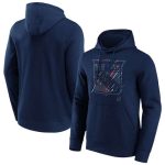 New York Rangers Navy Etch Hoodie