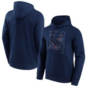 New York Rangers Navy Etch Hoodie