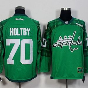Capitals #70 Braden Holtby Green St. Patrick's Day New Stitched Jersey