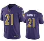 Baltimore Ravens 100th #21 Mark Ingram II Color Rush Purple Jersey