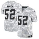Los Angeles Chargers #52 Khalil Mack Arctic Camo 2024 F.U.S.E. Salute To Service Limited Stitched Jersey