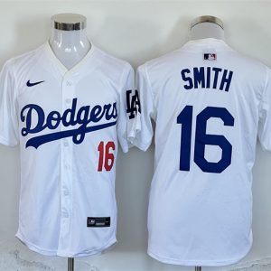 Los Angeles Dodgers #16 Will Smith White 2024 Limited Stitched Jersey