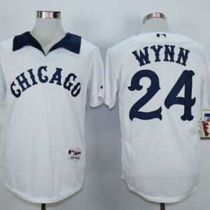 White Sox #24 Early Wynn White 1976 Turn Back The Clock Stitched Jersey