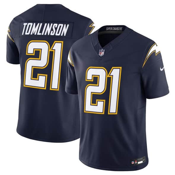 Los Angeles Chargers #21 LaDainian Tomlinson Navy 2025 F.U.S.E. Alternate Vapor Limited Stitched Jersey