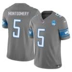 Detroit Lions #5 David Montgomery Gray 2023 F.U.S.E. 90th Anniversary Vapor Untouchable Limited Stitched Jersey