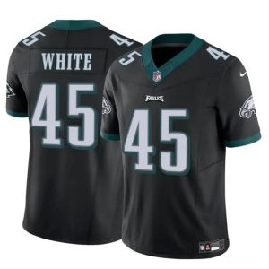 Philadelphia Eagles #45 Devin White Black 2023 F.U.S.E Vapor Untouchable Limited Stitched Jersey