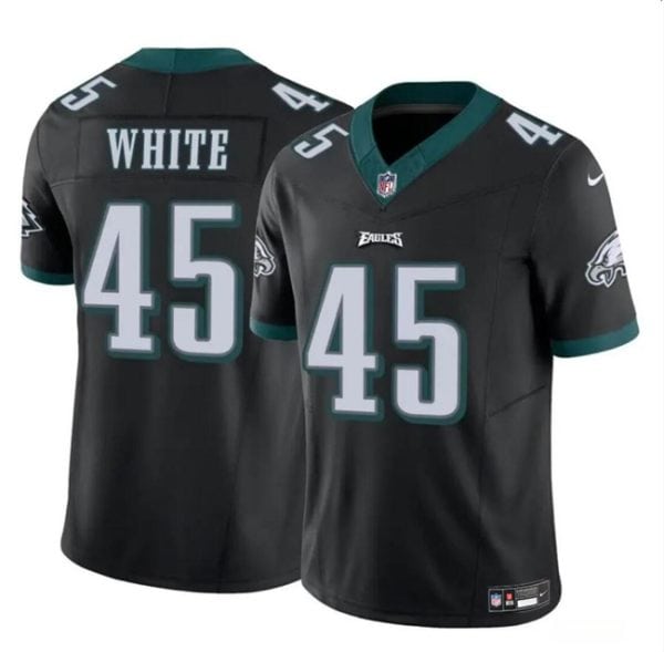 Philadelphia Eagles #45 Devin White Black 2023 F.U.S.E Vapor Untouchable Limited Stitched Jersey
