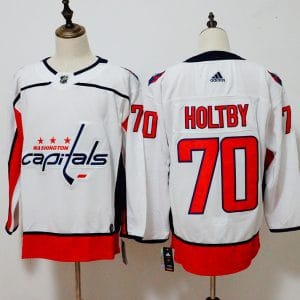 Washington Capitals #70 Braden Holtby White Stitched Adidas Jersey