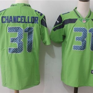 Seattle Seahawks #31 Kam Chancellor Steel Green Stitched Vapor Untouchable Limited Nike Jersey
