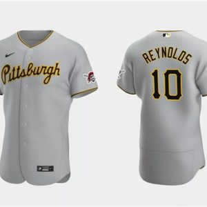 Pittsburgh Pirates #10 Bryan Reynolds Gray Flex Base Stitched Jersey