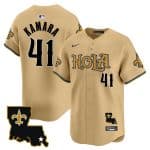 New Orleans Saints #41 Alvin Kamara Gold Cool Base Stitched Jersey