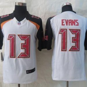 Buccaneers #13 Mike Evans White Stitched New Limited Nike Jersey