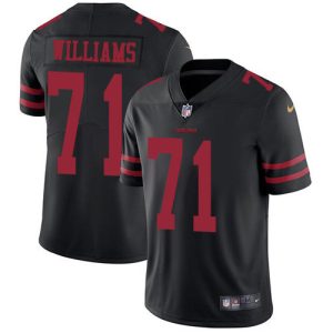 San Francisco 49ers #71 Trent Williams Black Vapor Untouchable Limited Stitched Jersey