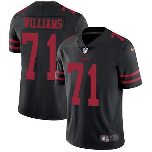 San Francisco 49ers #71 Trent Williams Black Vapor Untouchable Limited Stitched Jersey
