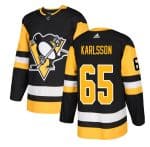 Pittsburgh Penguins #65 Erik Karlsson Black Stitched Jersey