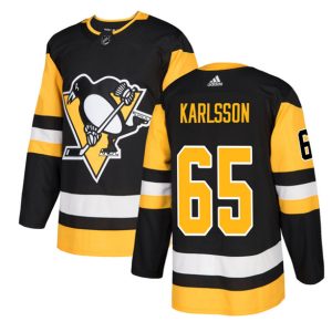 Pittsburgh Penguins #65 Erik Karlsson Black Stitched Jersey