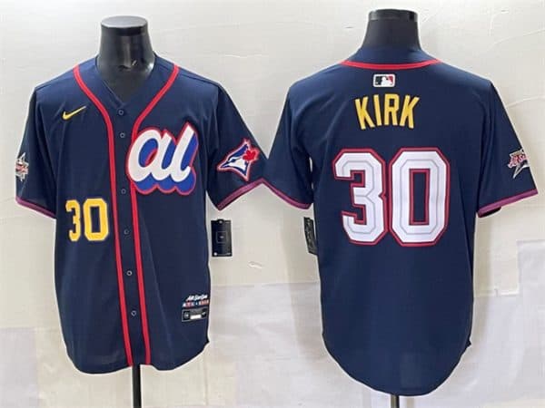American League #30 Alejandro Kirk Navy 2025 All-Star Edition Limited Stitched Jersey