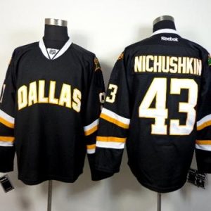Stars #43 Valeri Nichushkin Black Stitched Jersey