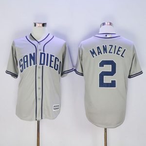 Padres #2 Johnny Manziel Grey New Cool Base Stitched Jersey