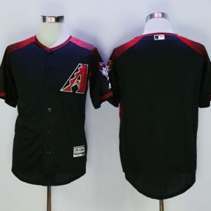 Diamondbacks Blank Black Brick New Cool Base Stitched Jersey