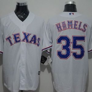 Rangers #35 Cole Hamels White New Cool Base Stitched Jersey