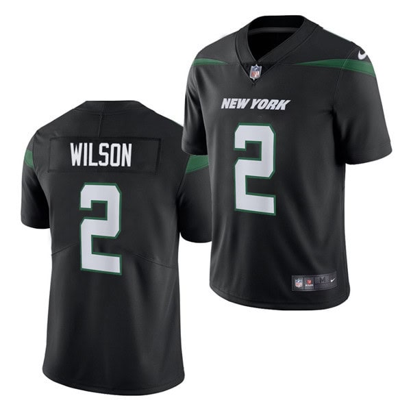 New York Jets #2 Zach Wilson 2021 Black Vapor Untouchable Limited Stitched Jersey