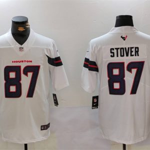 Houston Texans #87 Cade Stover White Vapor Untouchable Football Stitched Jersey