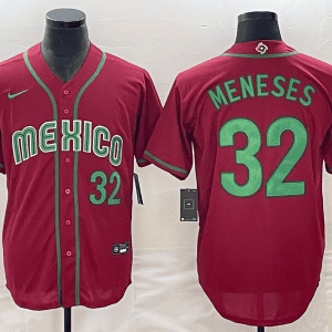 Mexico #32 Joey Meneses 2023 Red World Classic Stitched Jersey