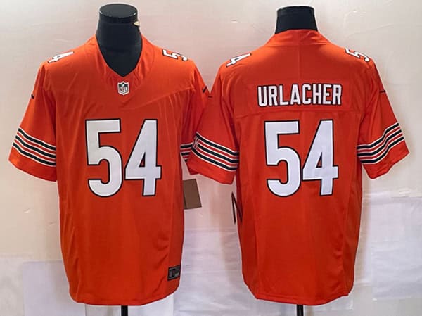 Chicago Bears #54 Brian Urlacher Orange 2023 F.U.S.E. Vapor Untouchable Limited Stitched Jersey