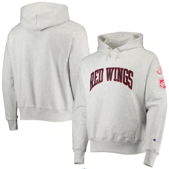 Detroit Red Wings Champion Gray OB Capsule II Pullover Hoodie