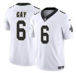 New Orleans Saints #6 Willie Gay White 2023 F.U.S.E. Vapor Limited Stitched Jersey