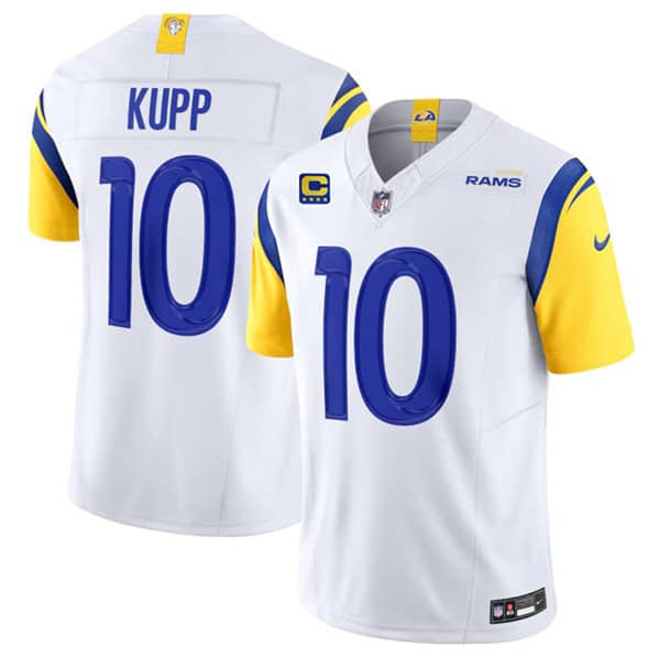 Los Angeles Rams #10 Cooper Kupp White 2024 F.U.S.E With 4-Star C Patch Vapor Untouchable Limited Alternate Stitched Jersey