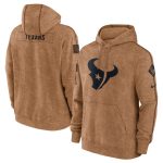 Houston Texans 2023 Brown Salute To Service Pullover Hoodie