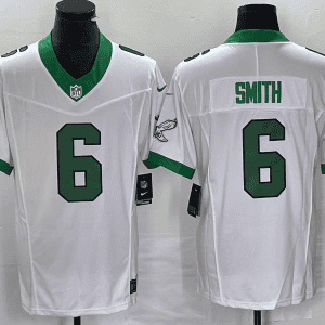 Philadelphia Eagles #6 DeVonta Smith White 2023 F.U.S.E. Vapor Untouchable Stitched Jersey