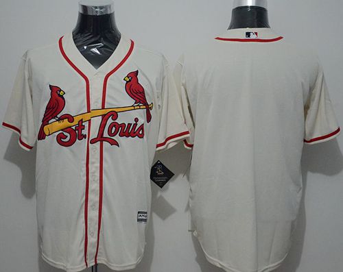 Cardinals Blank Cream New Cool Base Stitched Jersey
