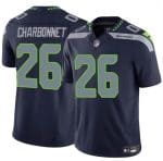 Seattle Seahawks #26 Zach Charbonnet Navy 2024 F.U.S.E. Vapor Limited Stitched Jersey