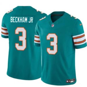 Miami Dolphins #3 Odell Beckham Jr Aqua 2023 F.U.S.E Alternate Vapor Limited Stitched Jersey