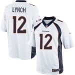 Broncos #12 Paxton Lynch White Stitched Limited Nike Jersey