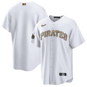 Pittsburgh Pirates Blank White 2022 All-Star Cool Base Stitched Baseball Jersey