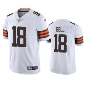 Cleveland Browns #18 David Bell White Vapor Untouchable Limited Stitched Jersey