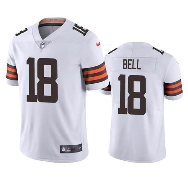 Cleveland Browns #18 David Bell White Vapor Untouchable Limited Stitched Jersey