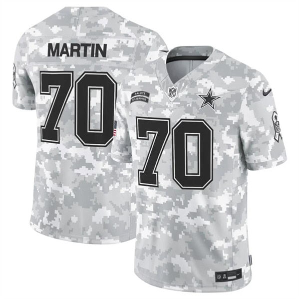 Dallas Cowboys #70 Zack Martin Arctic Camo 2024 F.U.S.E. Salute To Service Limited Stitched Jersey