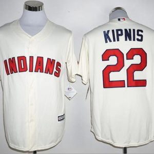 Indians #22 Jason Kipnis Cream New Cool Base Stitched Jersey