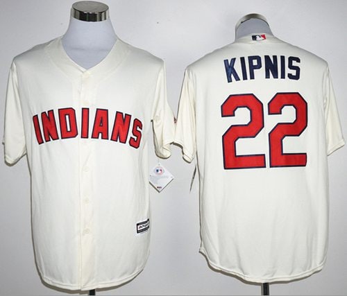 Indians #22 Jason Kipnis Cream New Cool Base Stitched Jersey