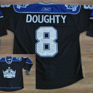 Kings #8 Drew Doughty Black Third Stitched Jersey
