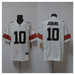 Cleveland Browns #10 Quinshon Judkins White 2025 Draft F.U.S.E. Vapor Limited Football Stitched Jersey