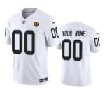 Las Vegas Raiders Custom White 2023 F.U.S.E. With John Madden Patch Vapor Limited Stitched Jersey